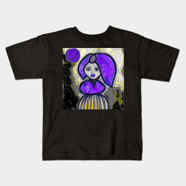 Purple Perfume Botticelli Kids T-Shirt by Sarah Curtiss